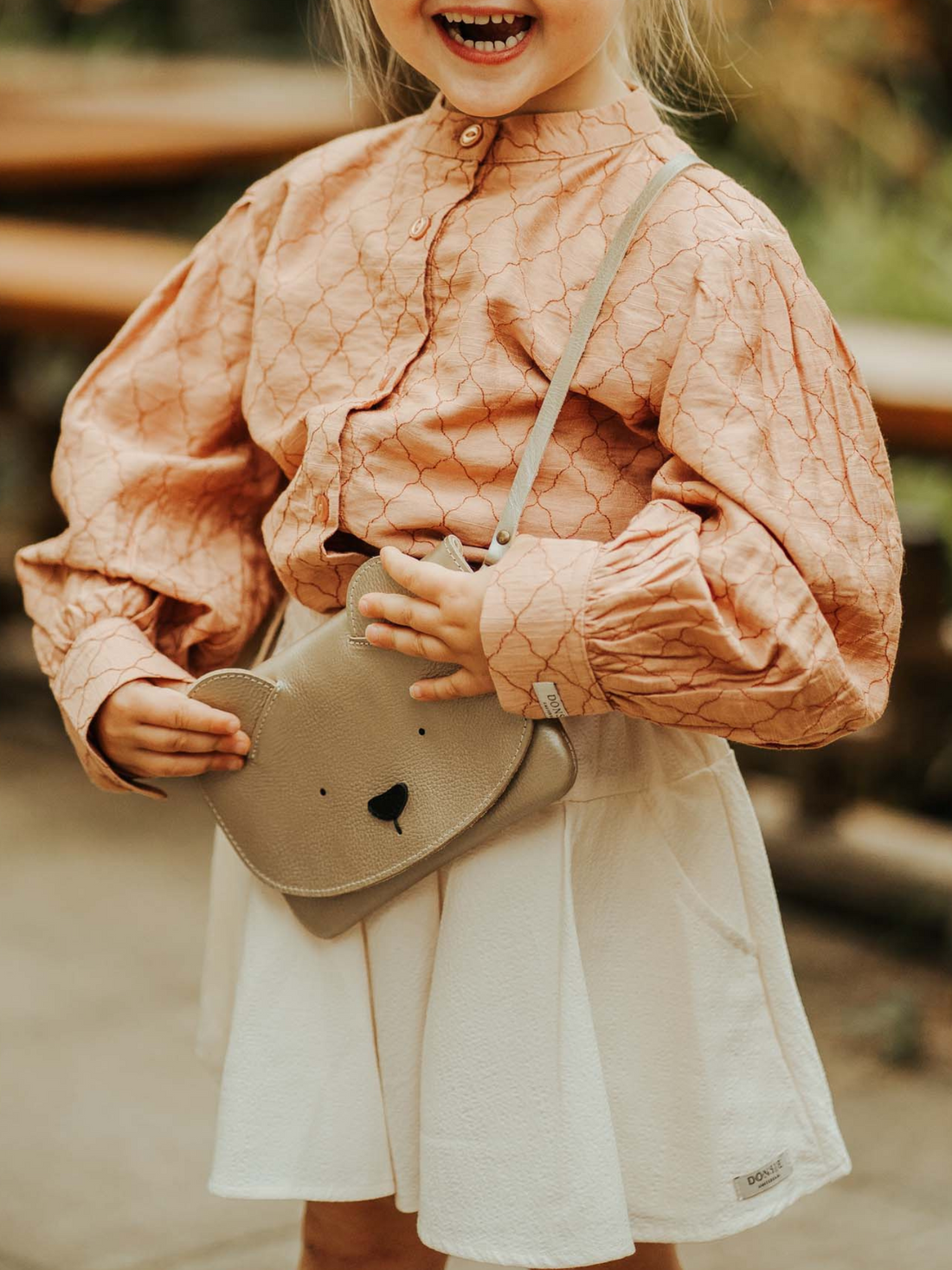 Mieke Blouse | Cloudy Rose - Rust Diamonds