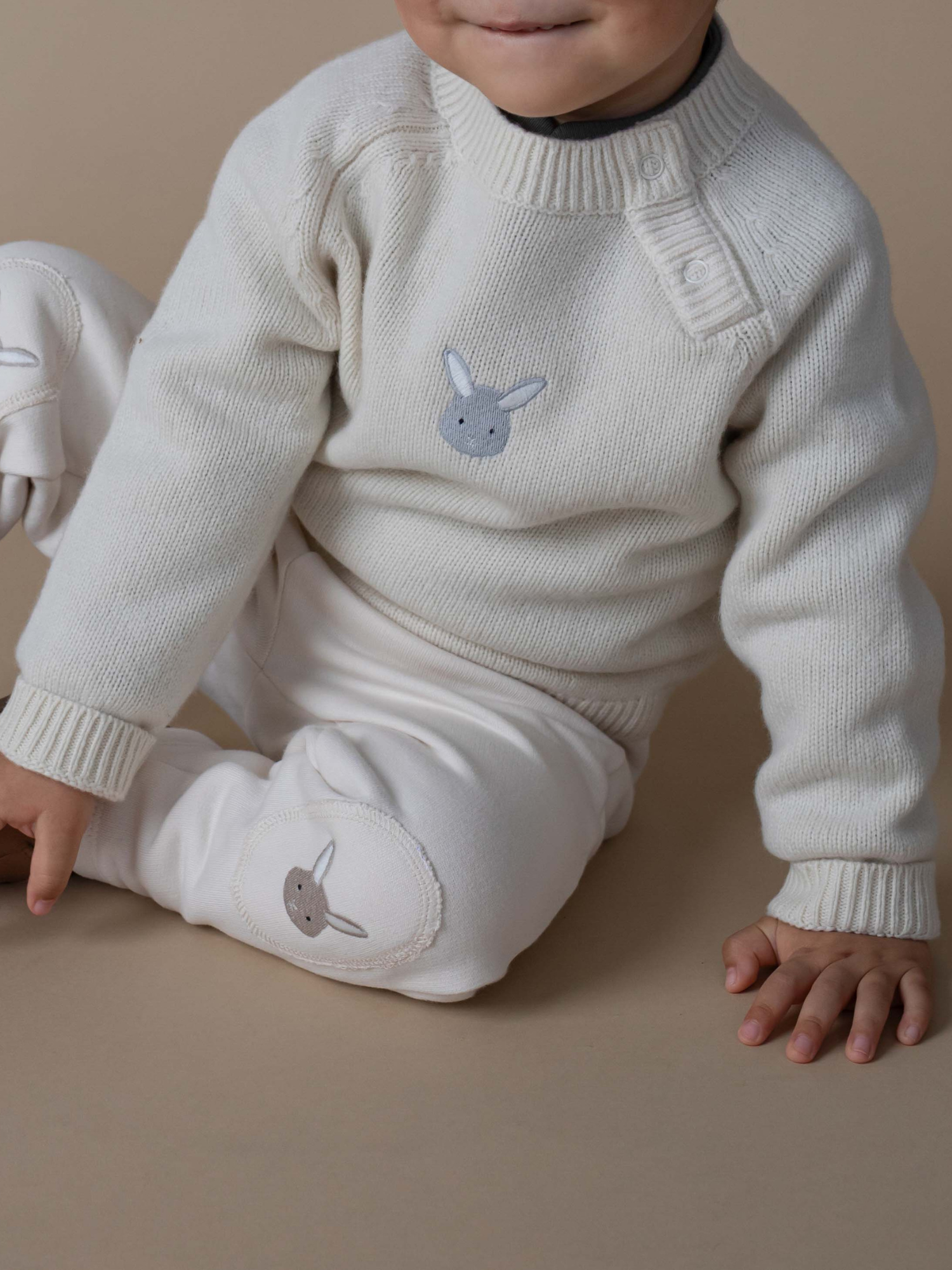 Sibbe Merino Wool Sweater | Bunny | Off White