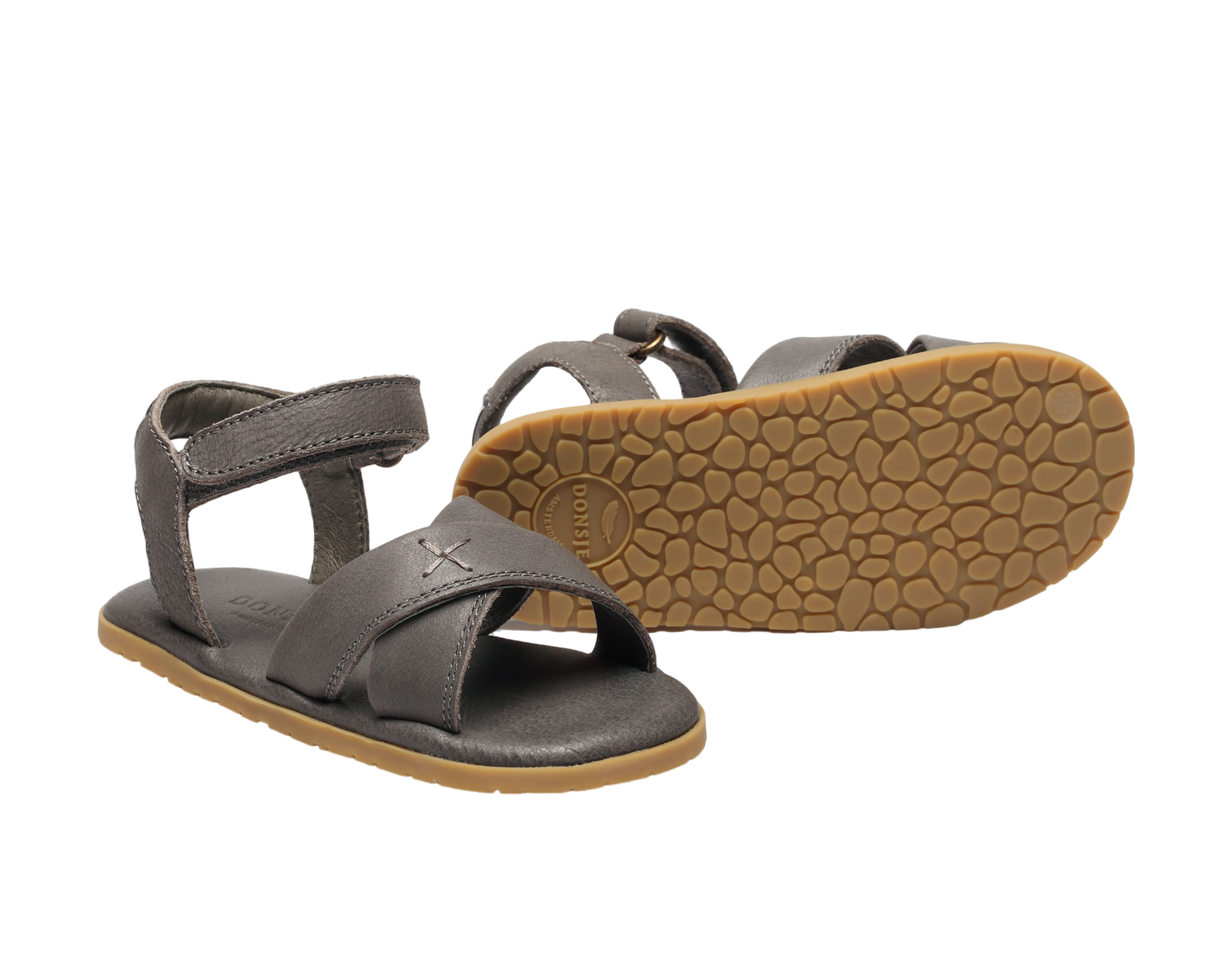 Qotis Sandals | Grey Leather