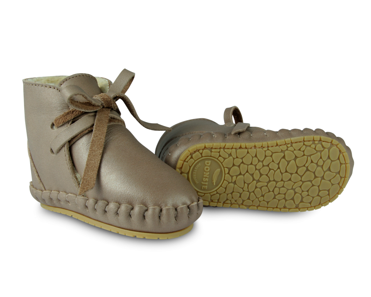 Pina Exclusive Booties | Truffle Metallic Nubuck