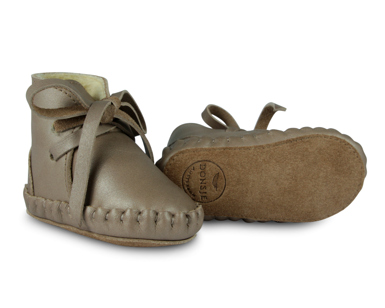 Pina Exclusive Booties | Truffle Metallic Nubuck