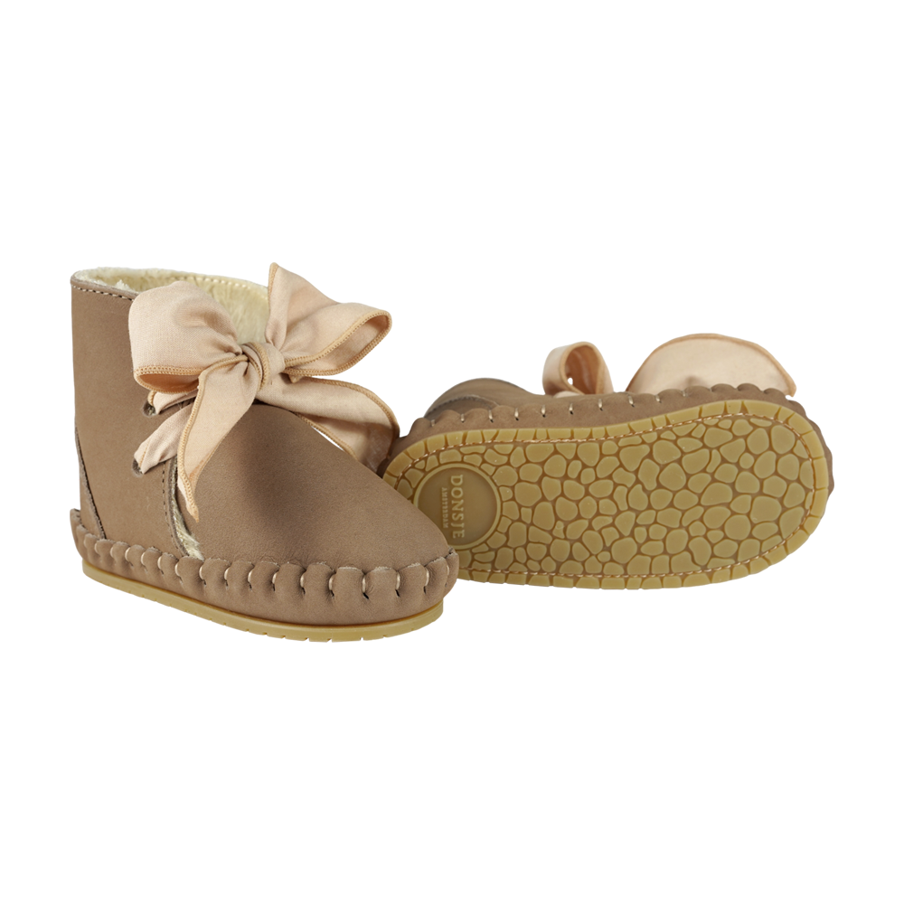 Pina Organza Booties | Truffle Nubuck