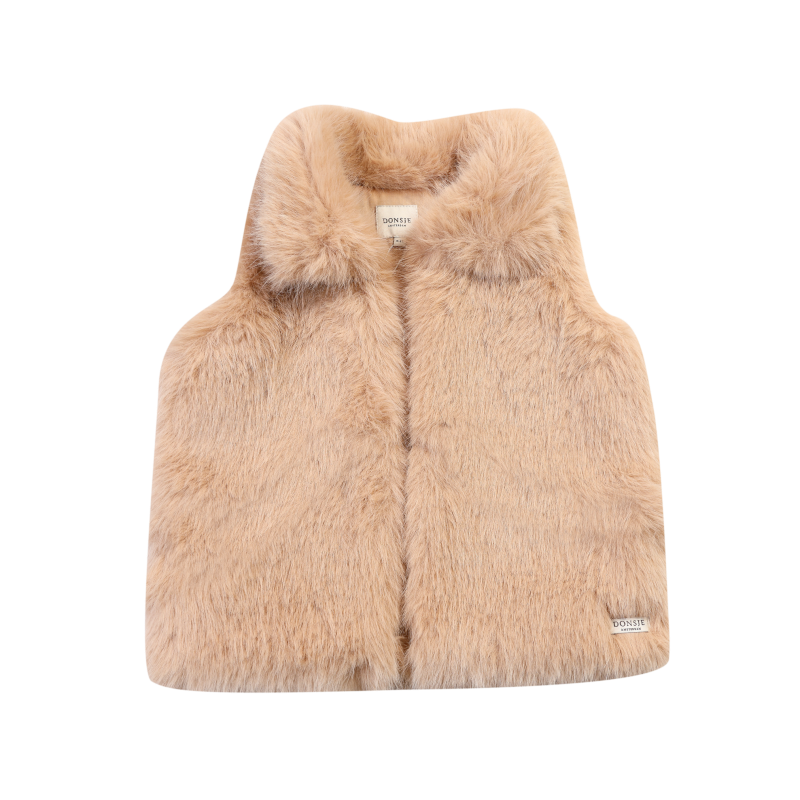 Roswita Gilet | Cloudy Rose Teddy