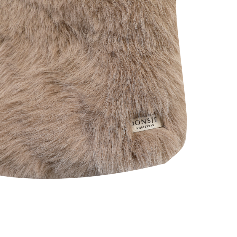 Roswita Gilet | Taupe Teddy