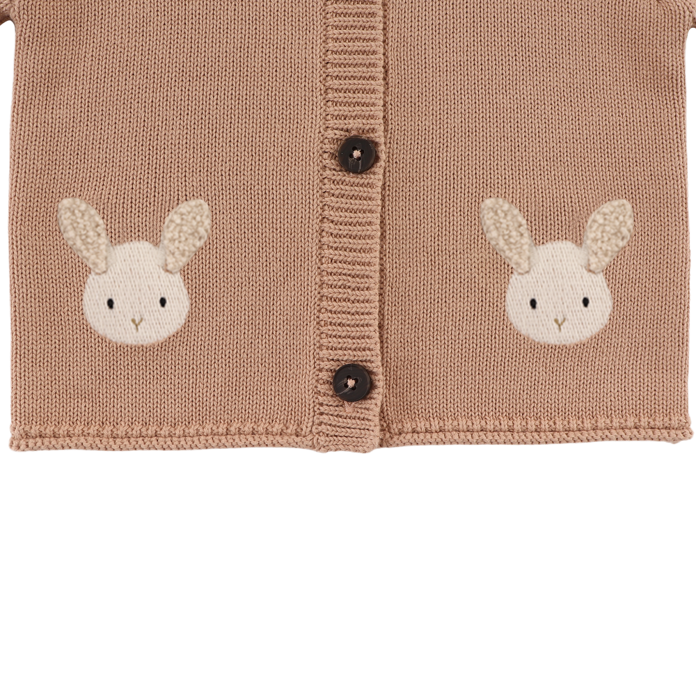 Danta Cardigan | Fluffy Bunny | Rose Mocha