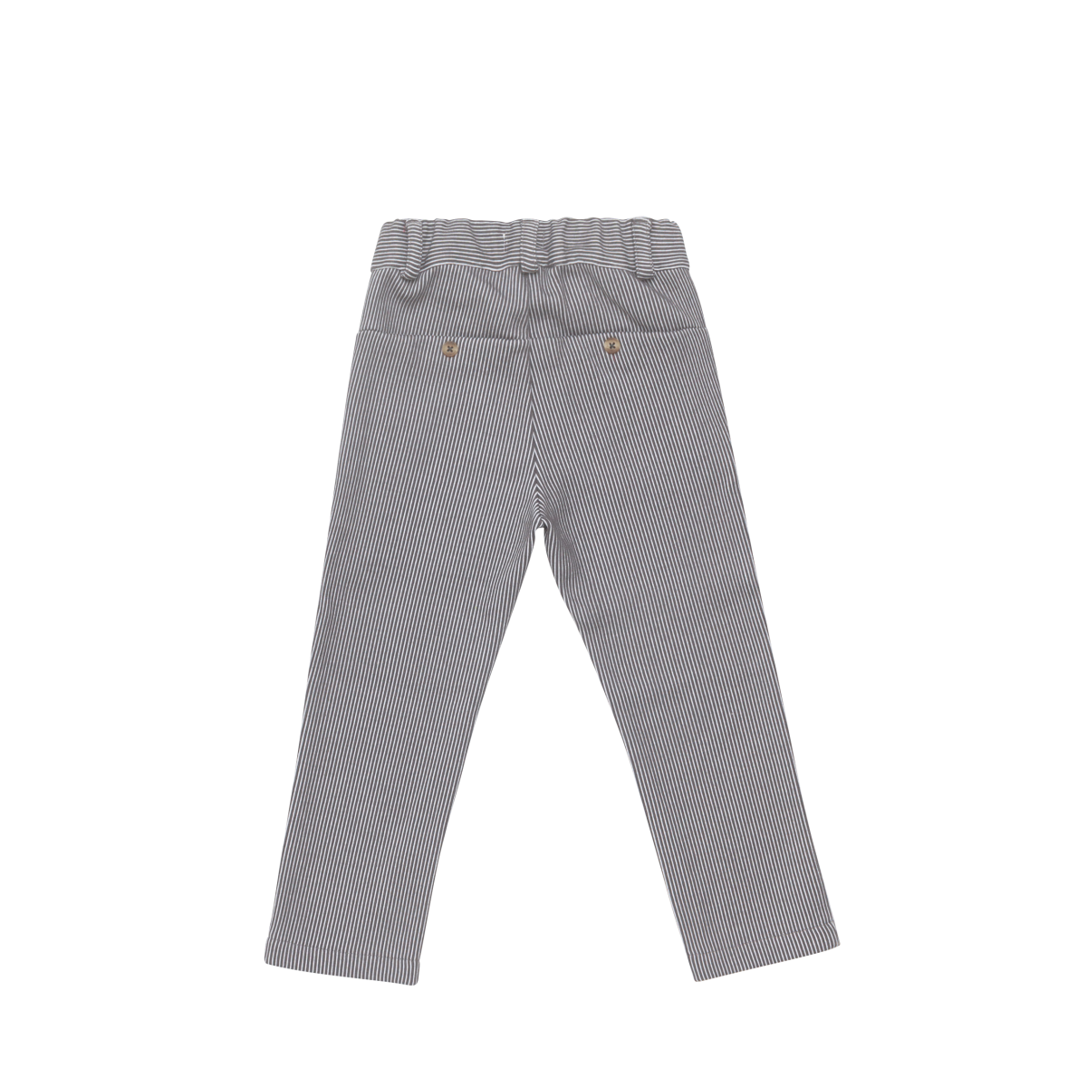 Tettono Trousers | Cloudy Grey - White Striped