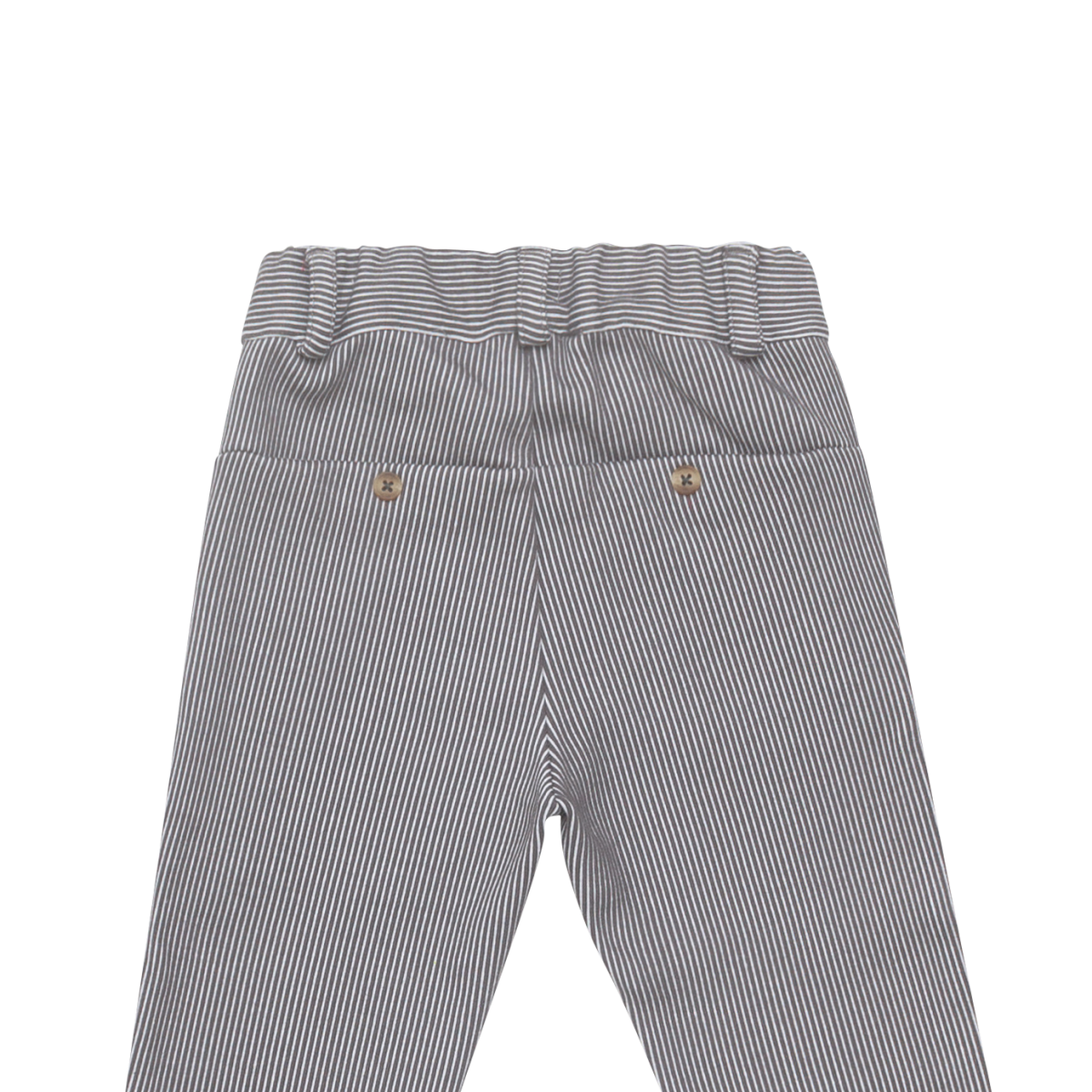 Tettono Trousers | Cloudy Grey - White Striped