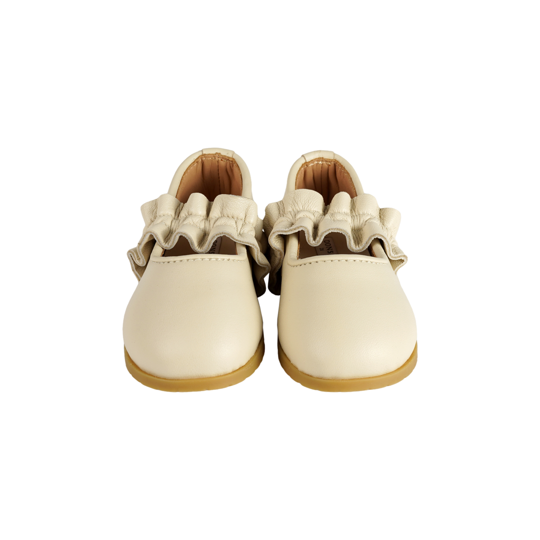 Tiffie Ballerinas | Cream Leather