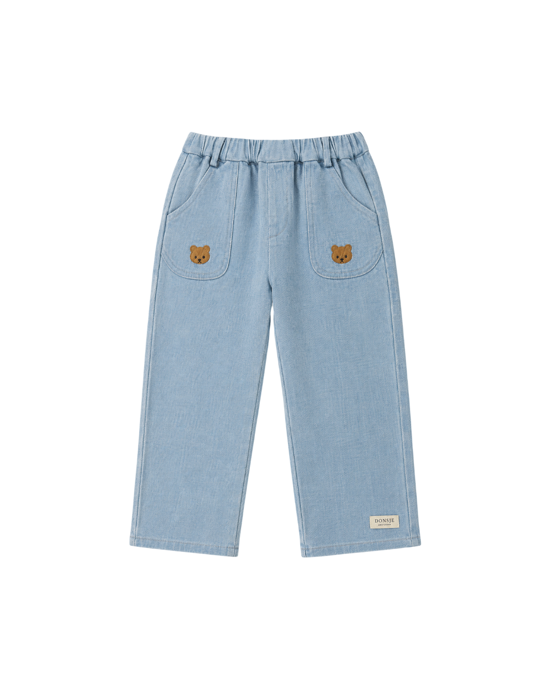 Kassim Denim Trousers | Bear | Ice Blue