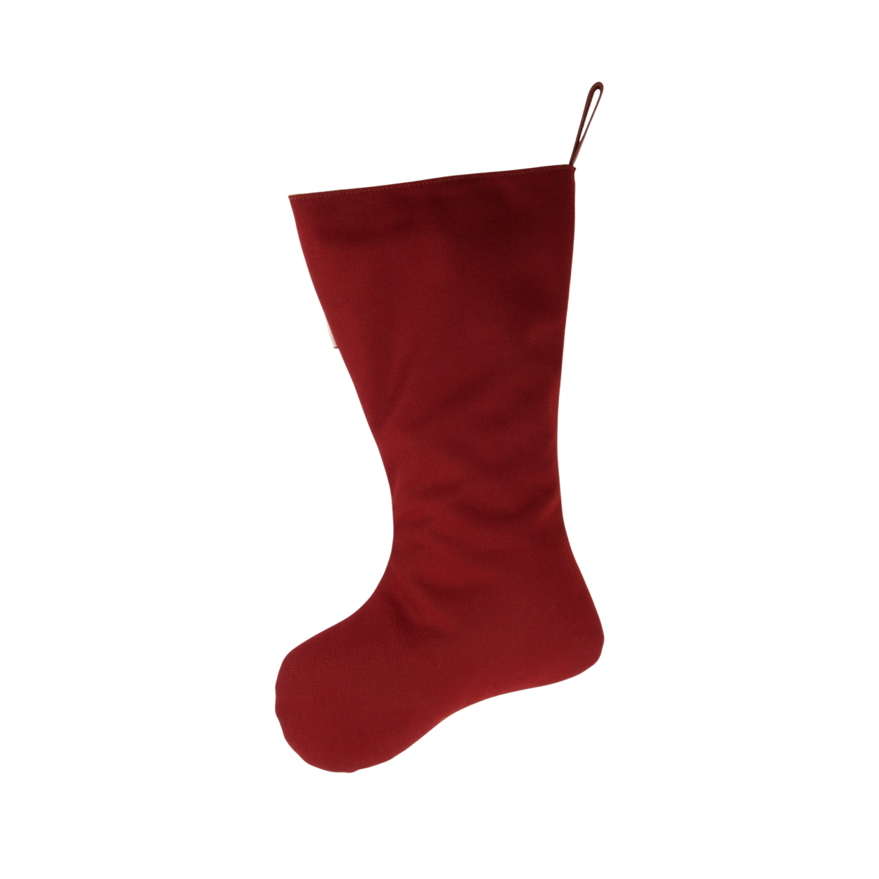 Xmas Stocking | Burgundy Classic Leather