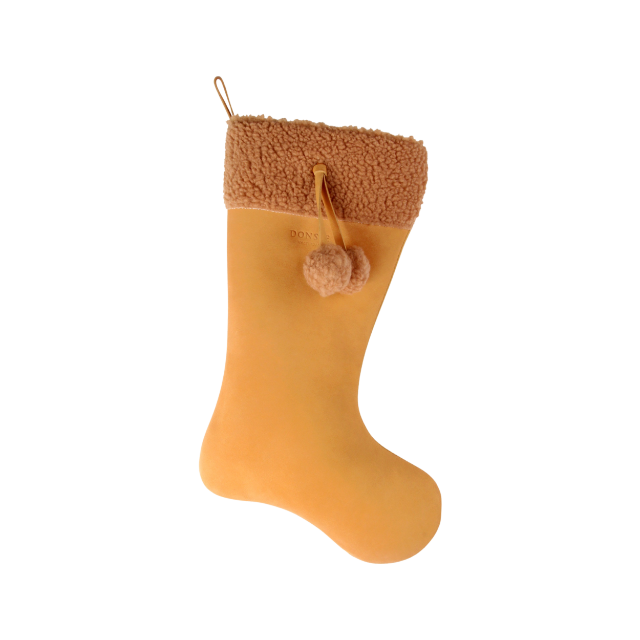 Xmas Stocking | Caramel Nubuck
