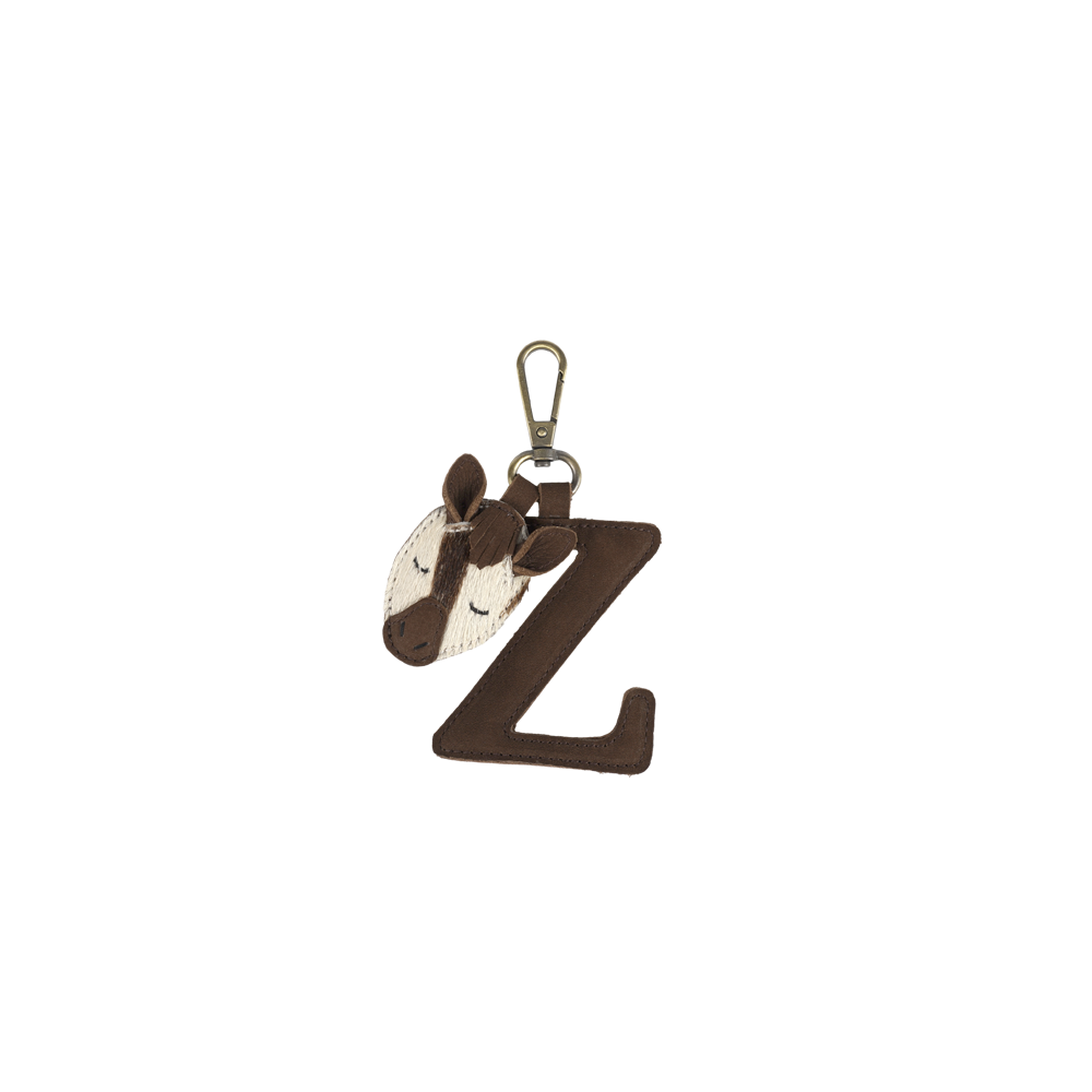 Alphabet Keychain Large | Z | Chocolate Nubuck