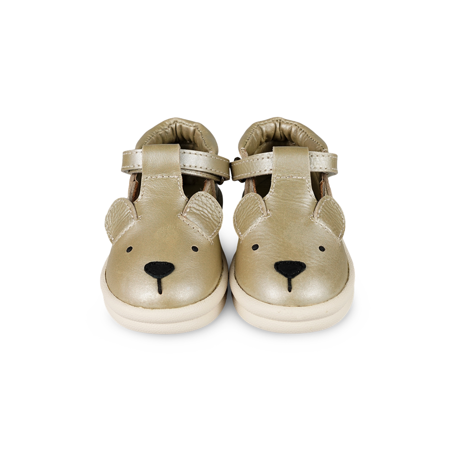 Zilpa Shoes | Bear | Champagne Metallic Leather