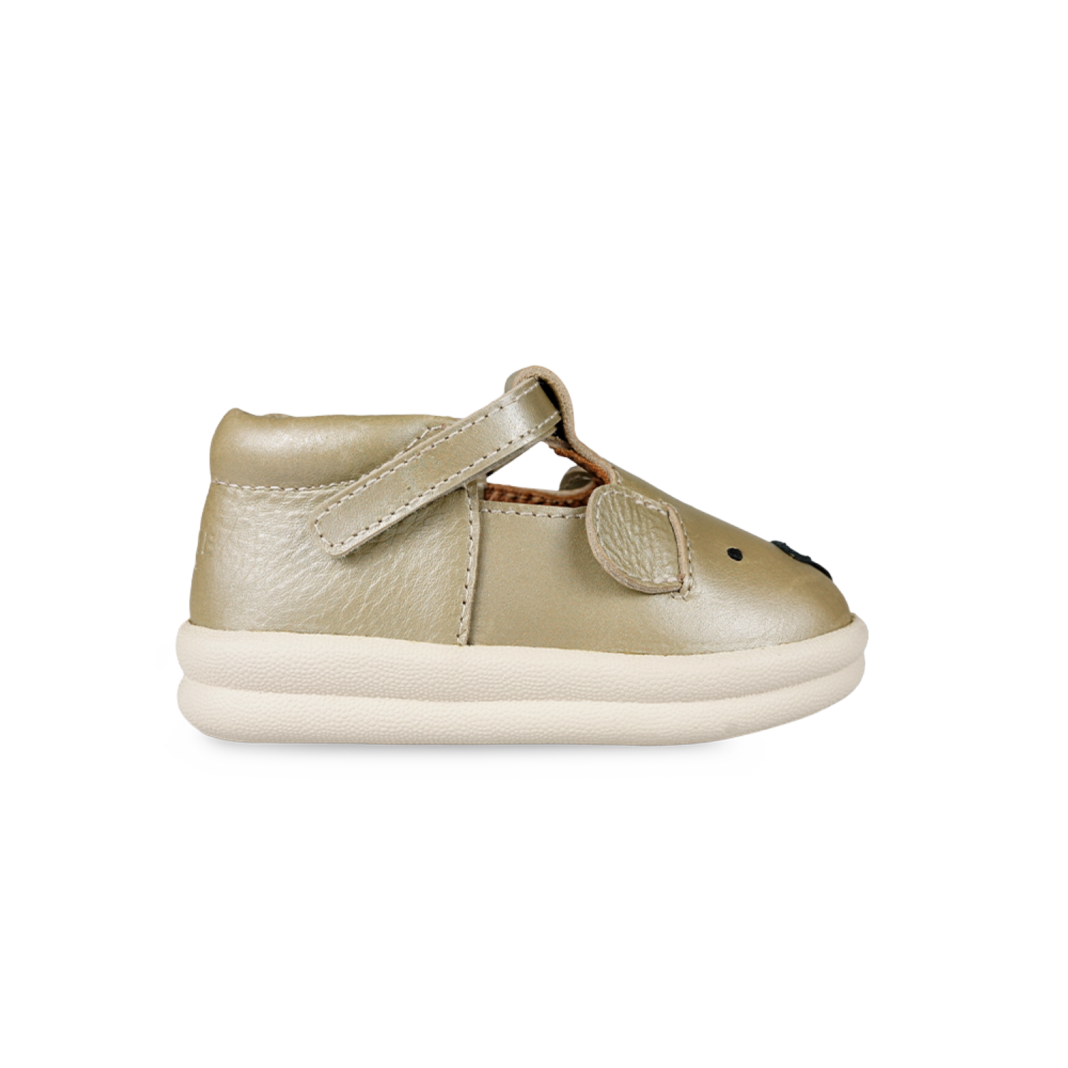 Zilpa Shoes | Bear | Champagne Metallic Leather