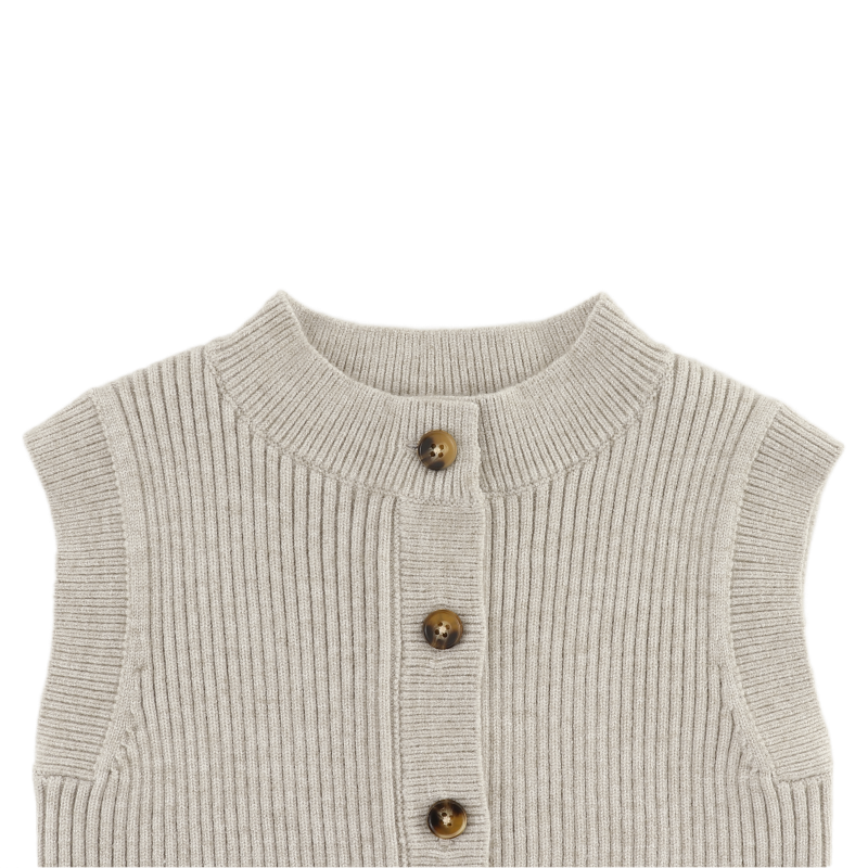 Tjitske Vest | White Sand Melange