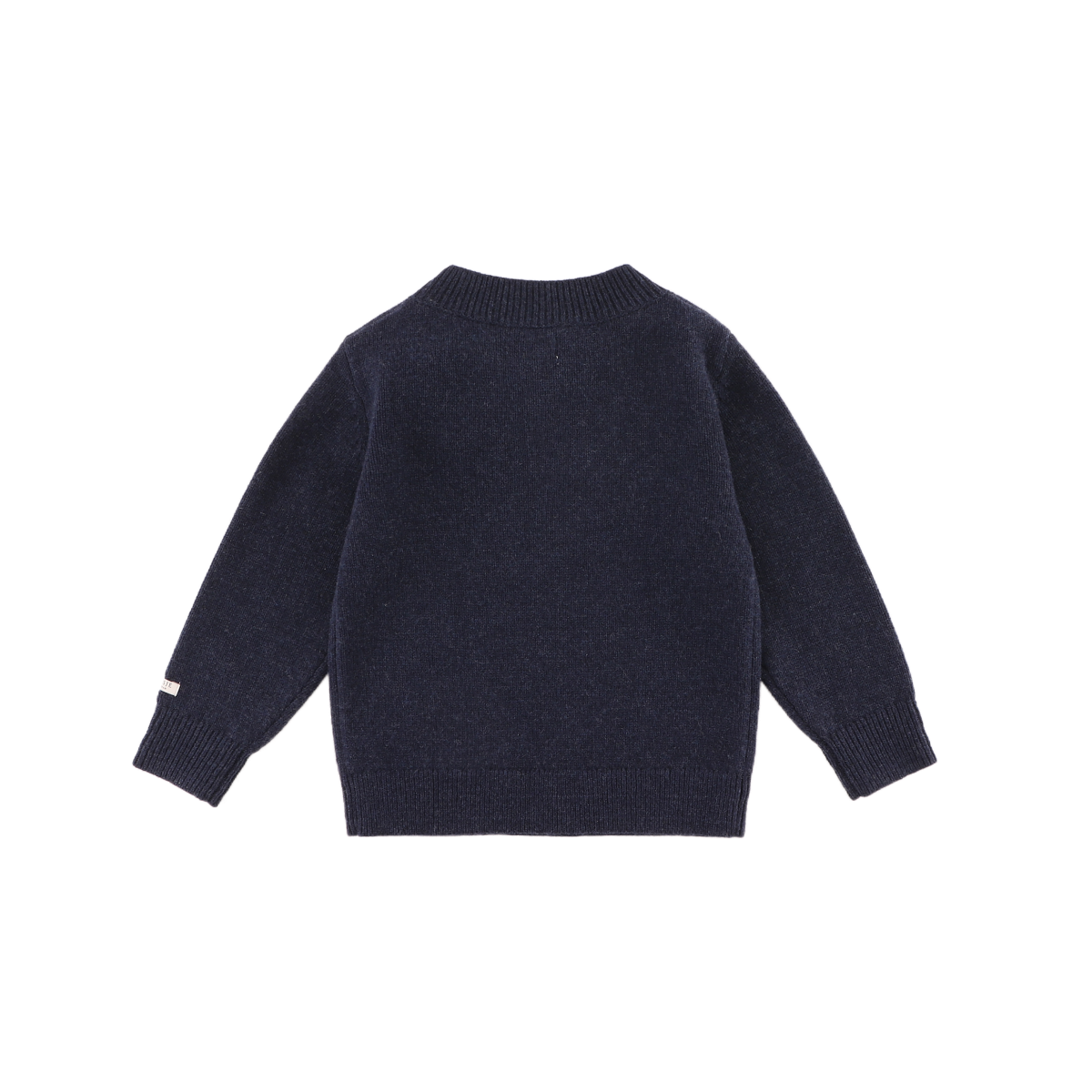 Denn Merino Wool Sweater | Snowman | Blue Marine Melange