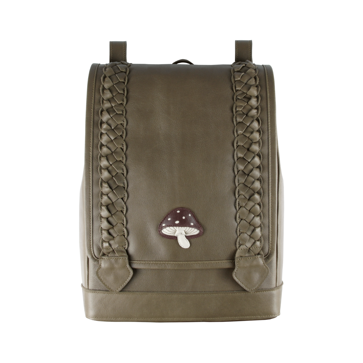 Hikey Schoolbag | Toadstool | Army Leather