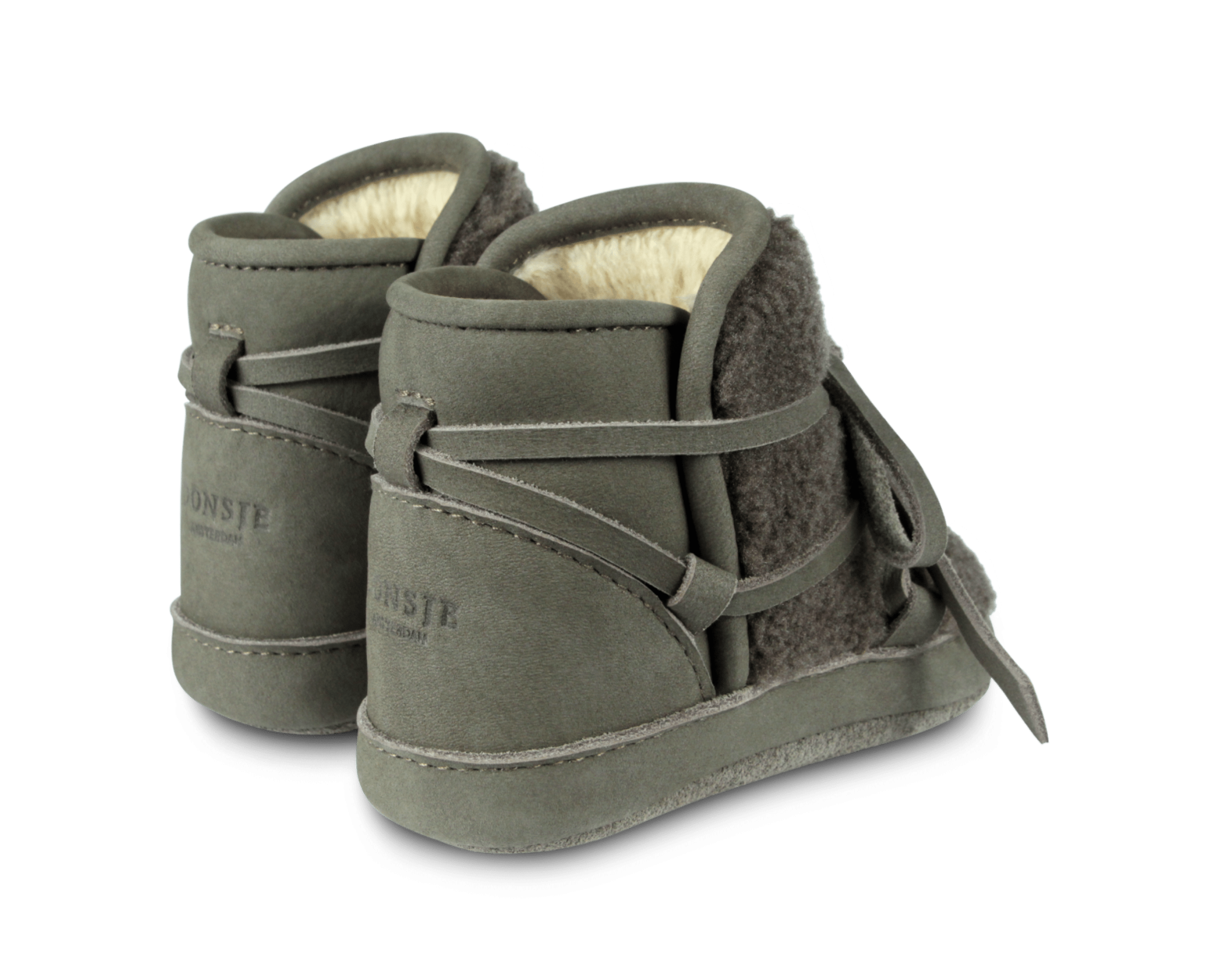 Cassi Booties | Stone Nubuck
