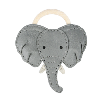 Josy Special Hair Tie | Elephant | Elephant Grey Leather