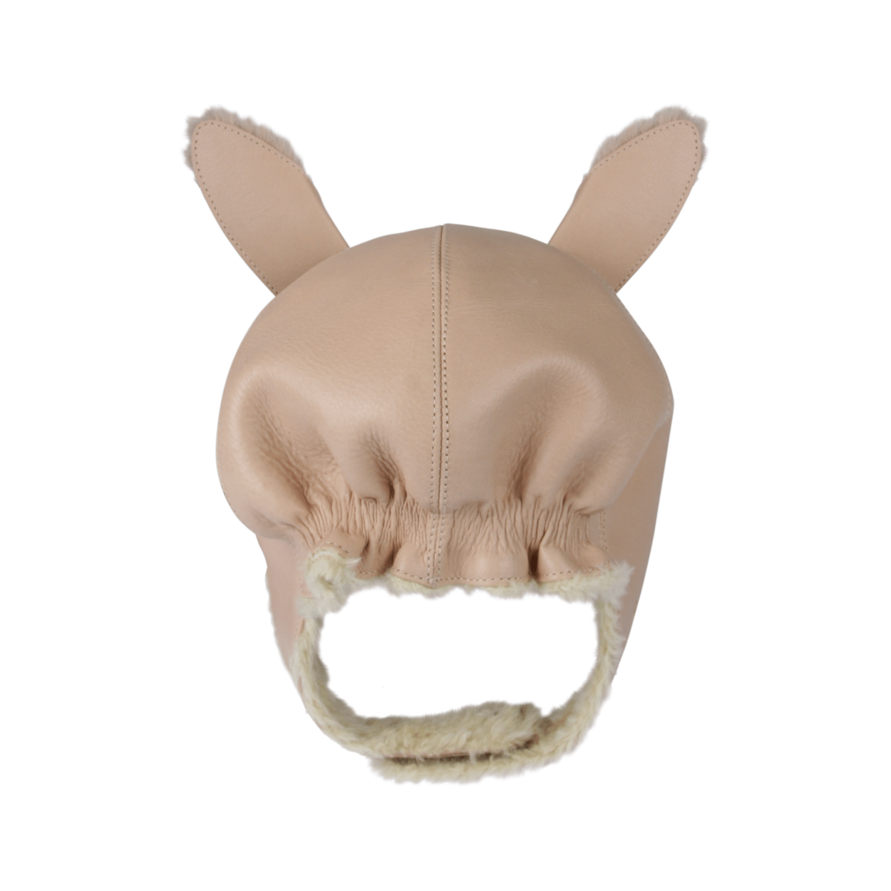 Kapi Exclusive Hat | Fluffy Bunny | Light Rust Leather