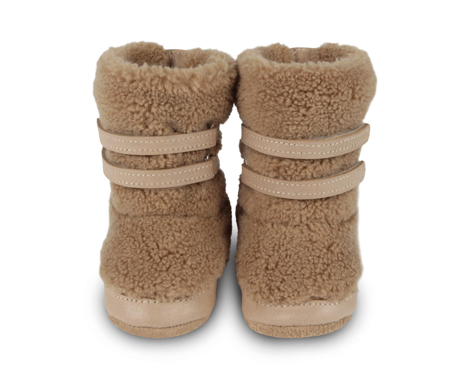Larisso Booties | Light Maple Curly Faux Fur