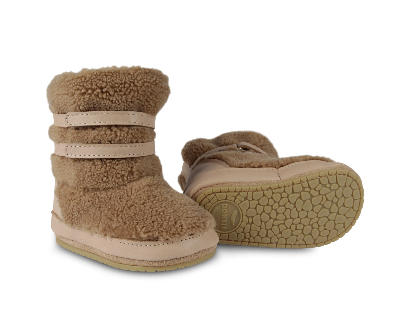 Larisso Booties | Light Maple Curly Faux Fur