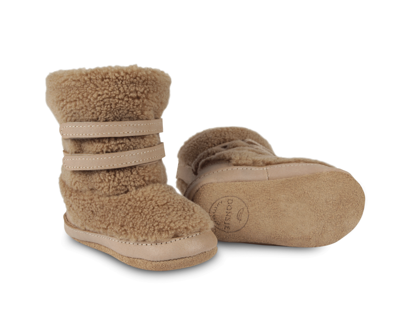 Larisso Booties | Light Maple Curly Faux Fur