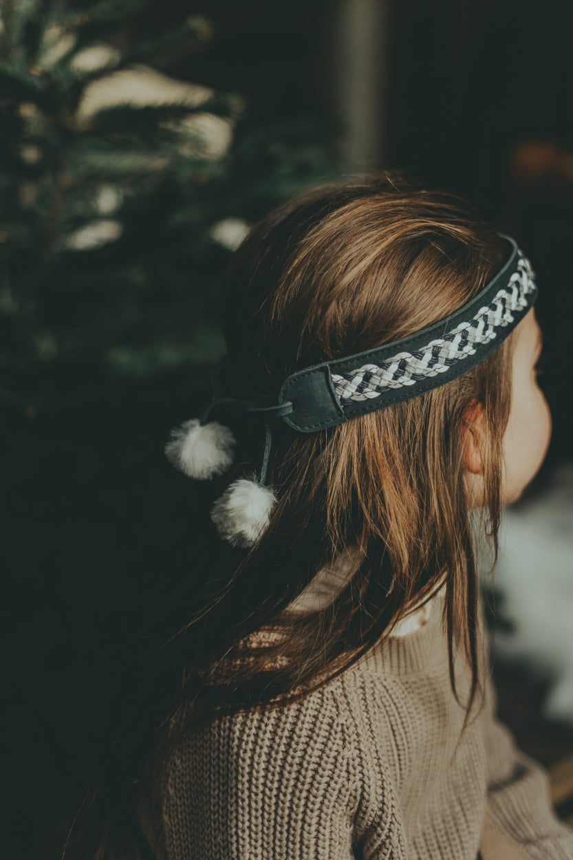 Nini Headband | Navy Nubuck