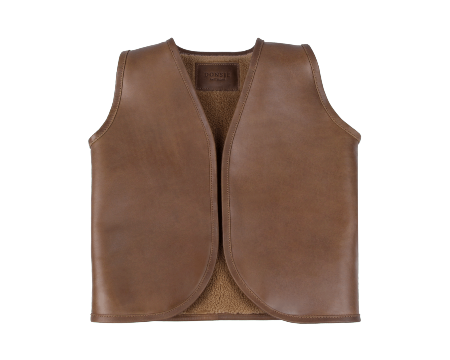 Noa Gilet | Bear | Cognac Classic Leather