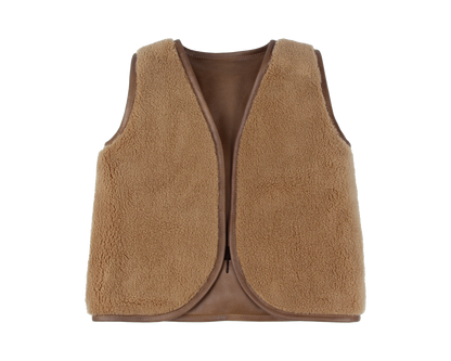 Noa Gilet | Bear | Cognac Classic Leather