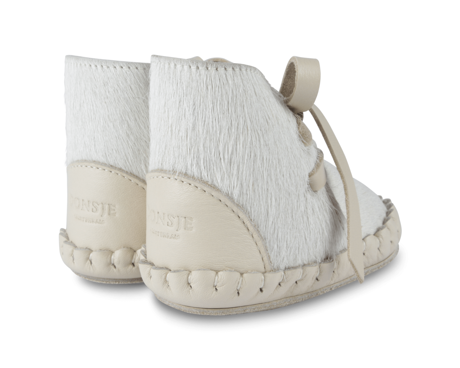 Pina Exclusive Booties | Cream Cow Hair