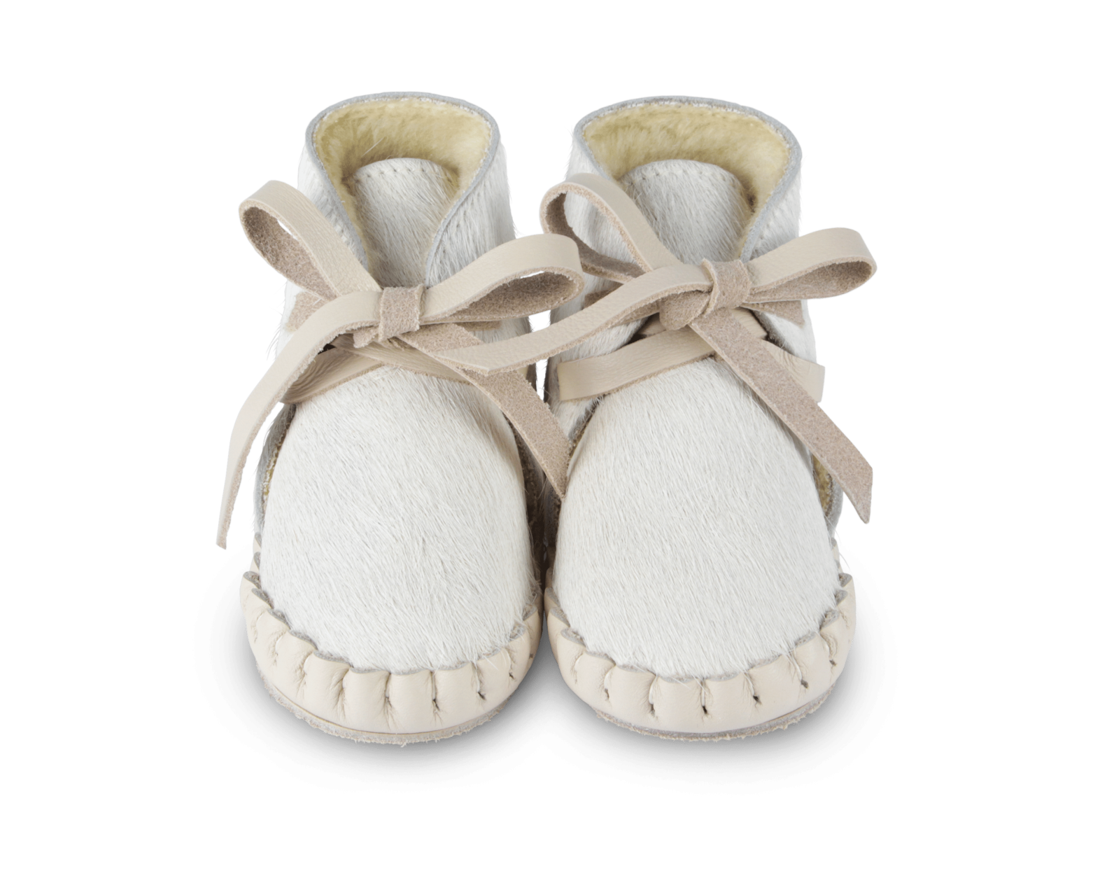 Pina Exclusive Booties | Cream Cow Hair