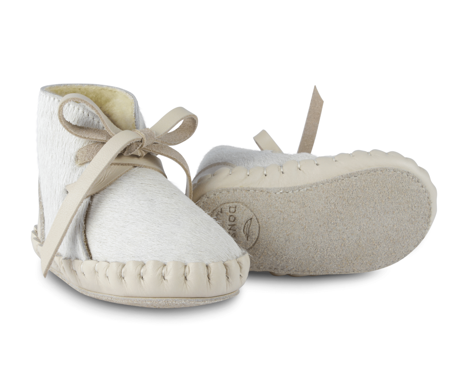 Pina Exclusive Booties | Cream Cow Hair
