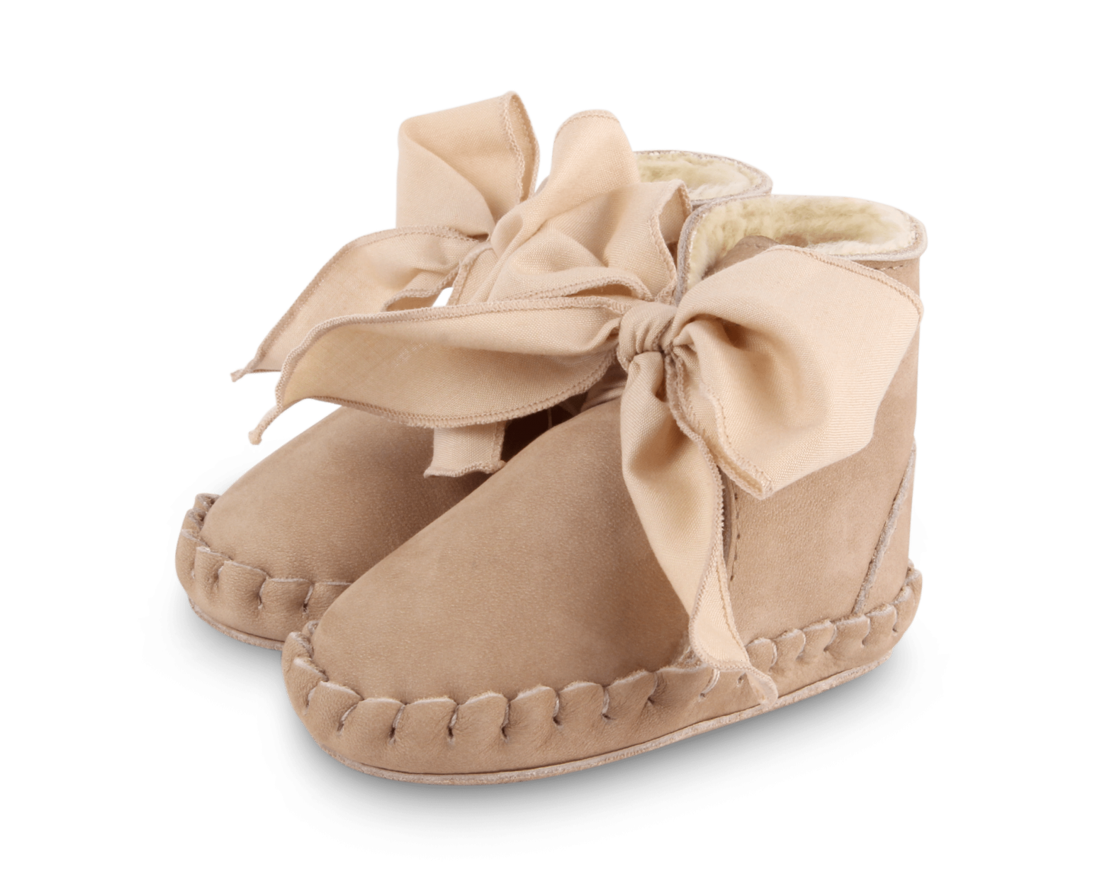 Pina Organza Booties | Truffle Nubuck + Cedar Cotton
