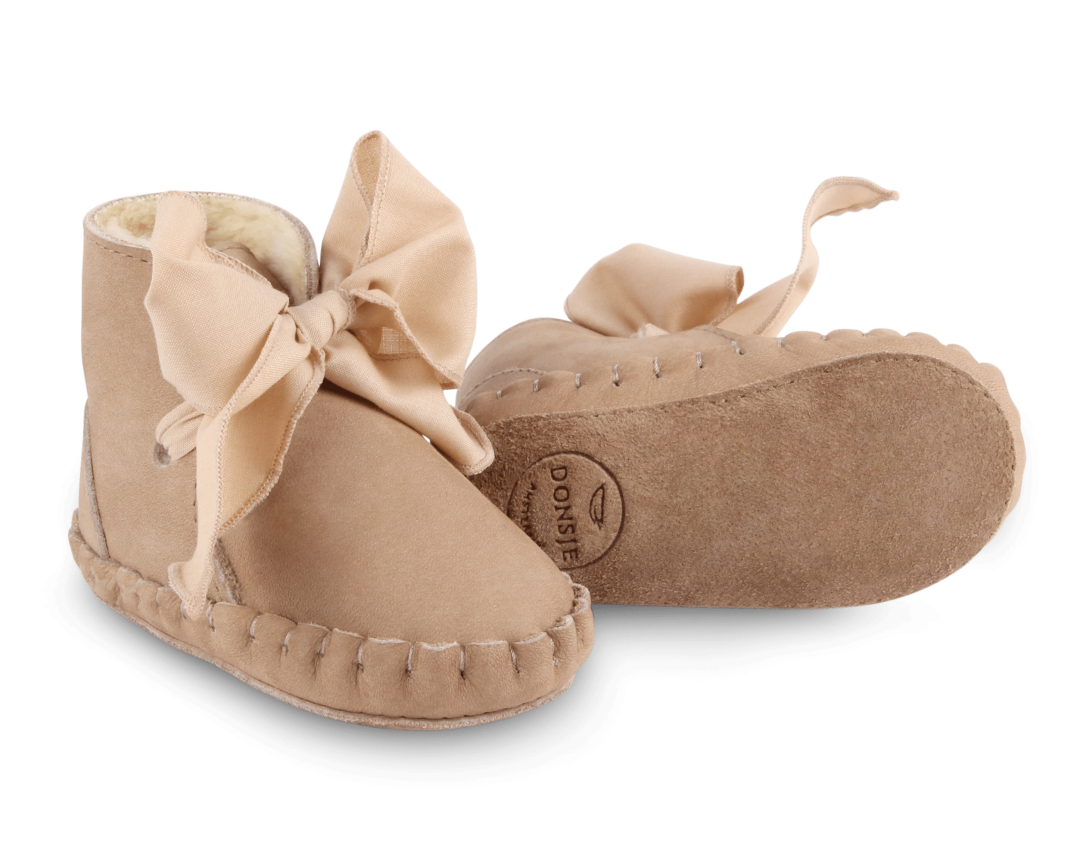 Pina Organza Booties | Truffle Nubuck + Cedar Cotton