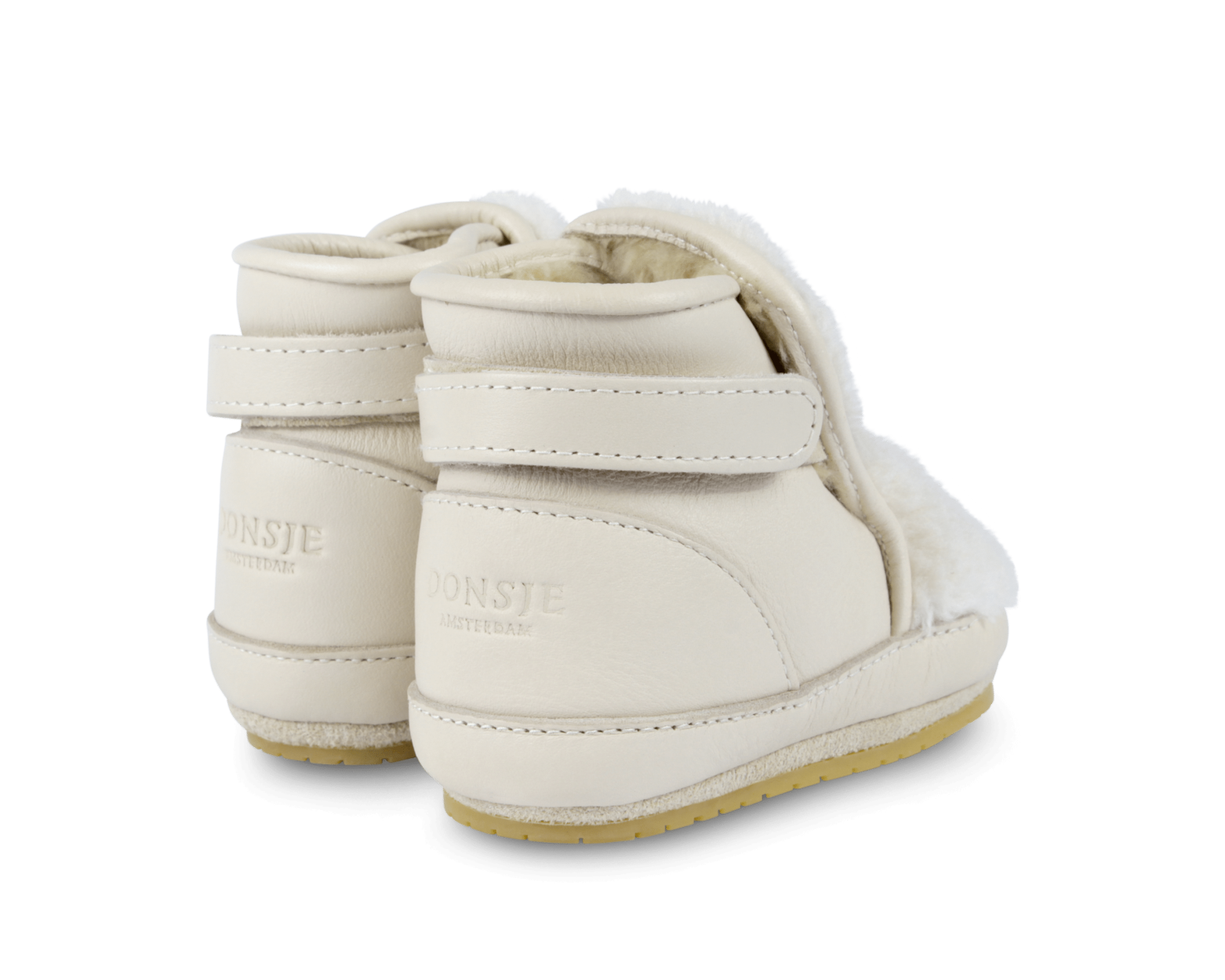 Richy Booties | Polar Bear | Off White Curly Faux Fur