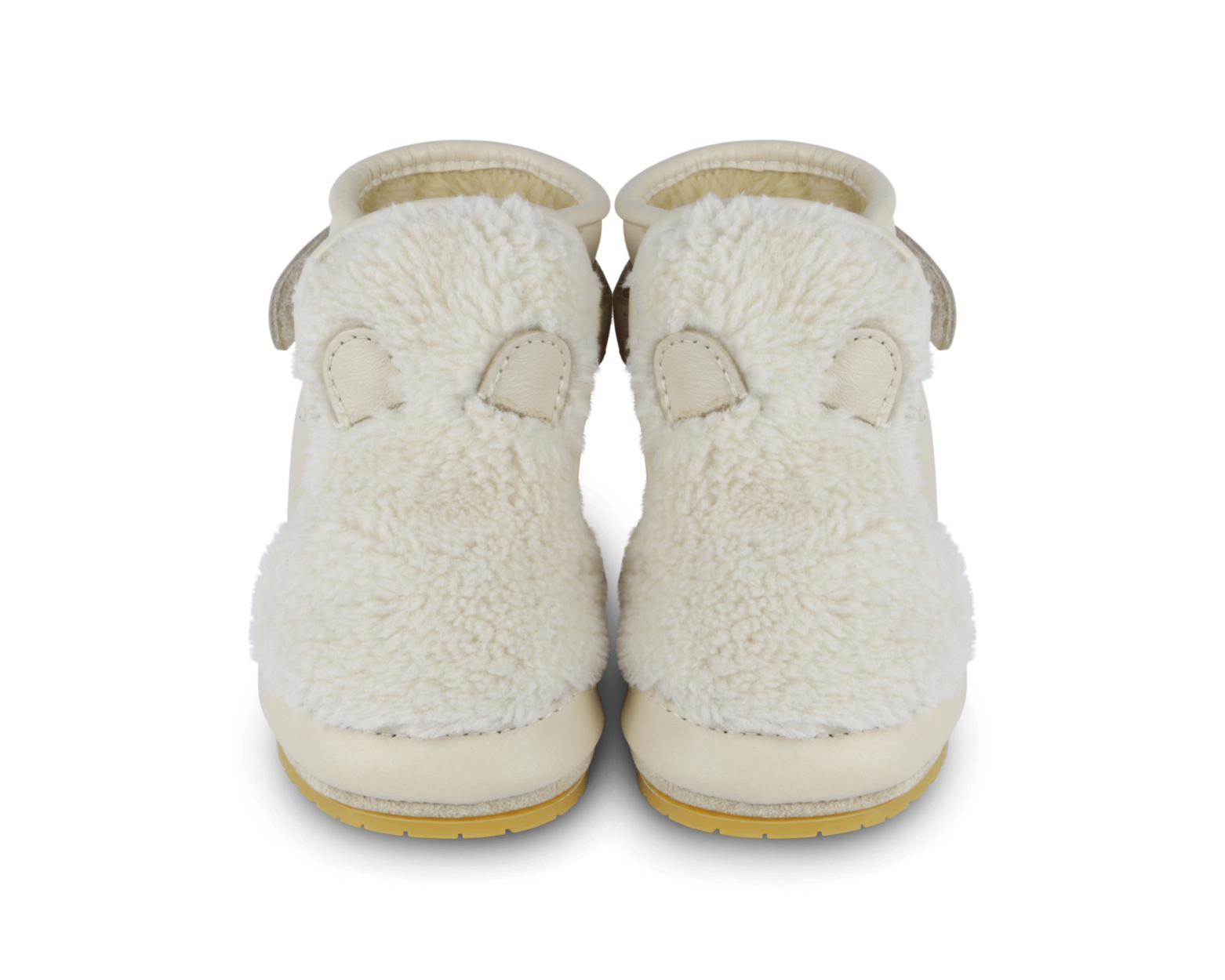Richy Booties | Polar Bear | Off White Curly Faux Fur