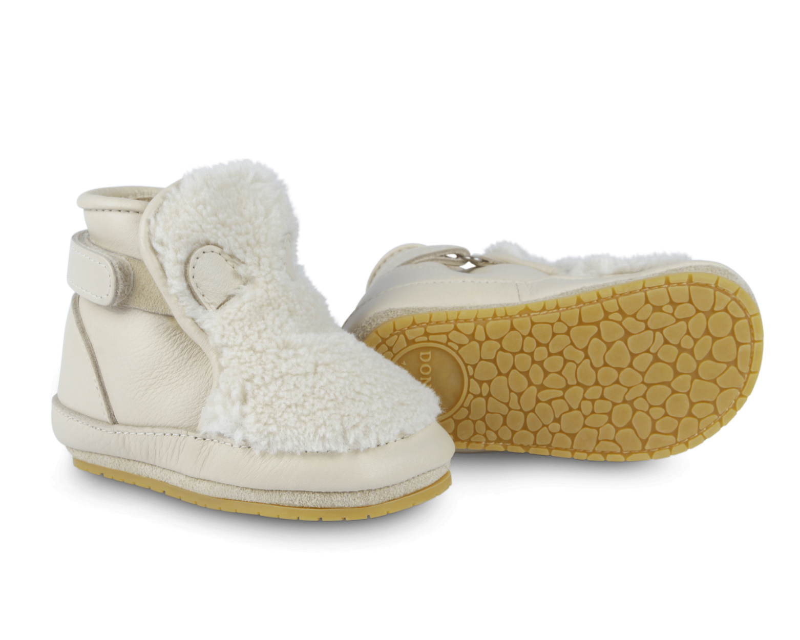 Richy Booties | Polar Bear | Off White Curly Faux Fur
