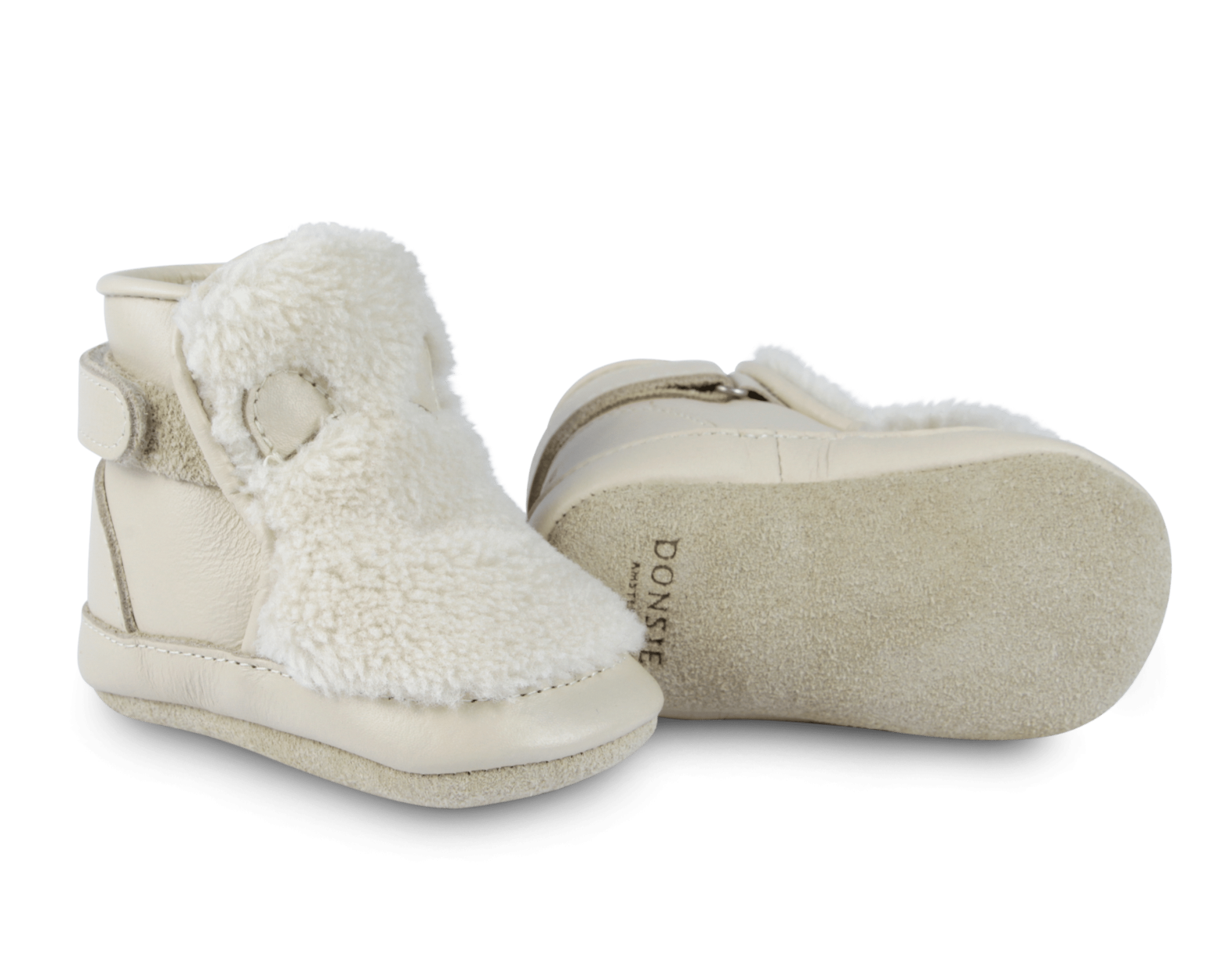 Richy Booties | Polar Bear | Off White Curly Faux Fur