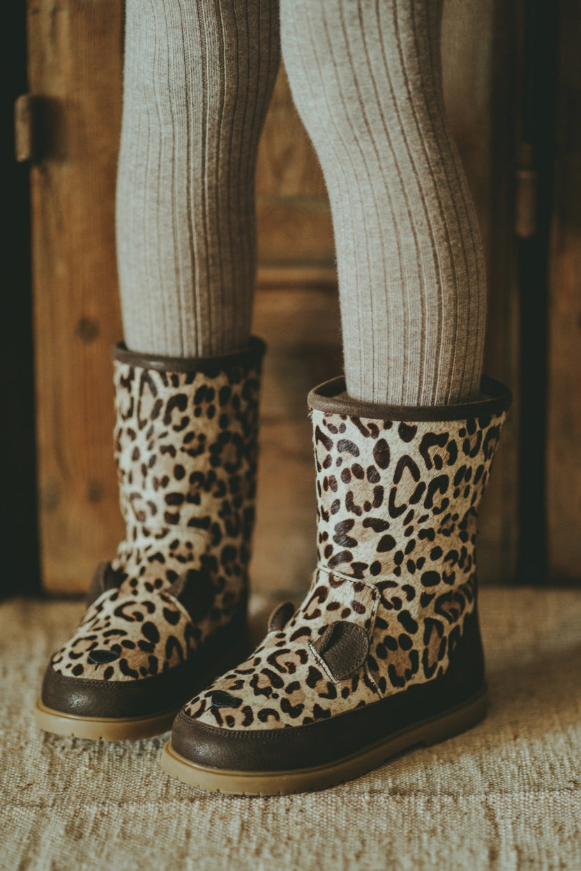 Wadudu Exclusive Boots | Jaguar | Jaguar Spotted Cow Hair
