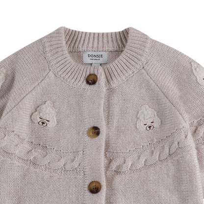 Wiesse Cardigan | Poodle | Soft Sand