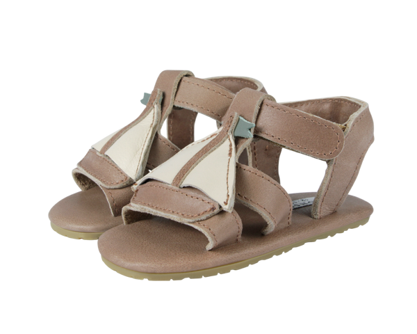 Qlops Sandals | Boat | Nutmeg Leather