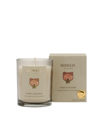 Cozy Cocoon Scented Candle (12x) | Tonkabean + Clovebud