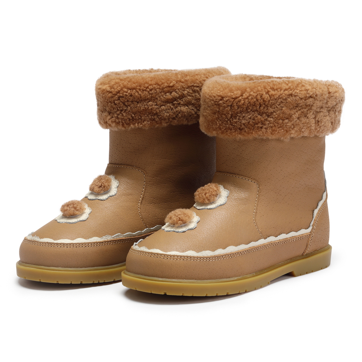 Pleun Boots | Beige Leather