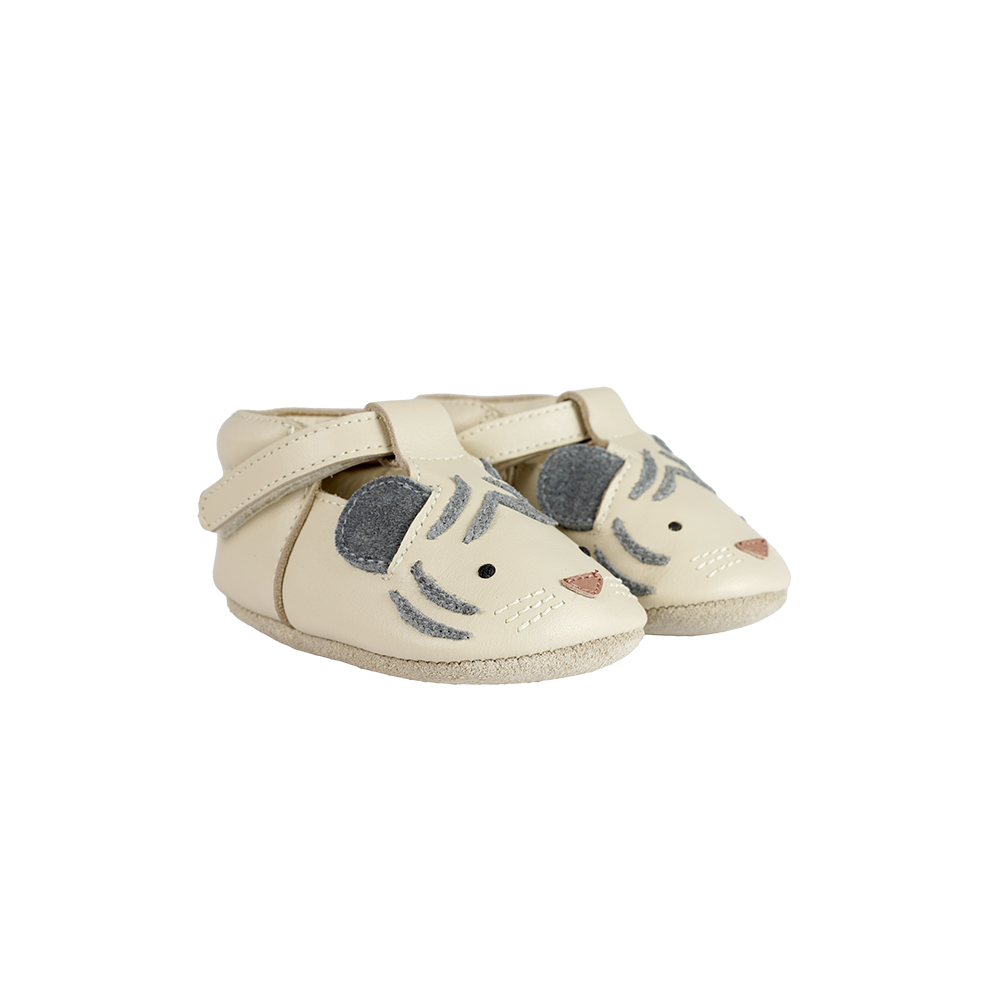 Spark Special Shoes | White Tiger | Cream Leather