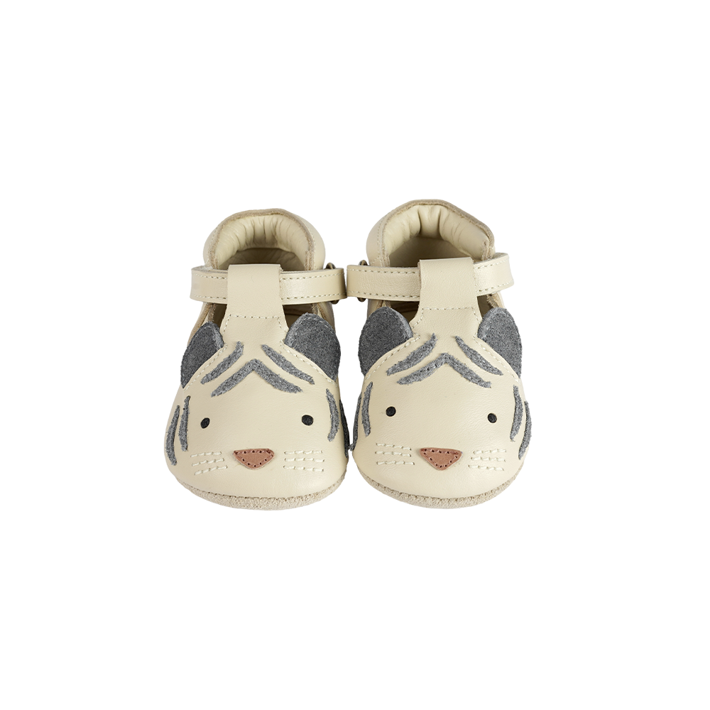 Spark Special Shoes | White Tiger | Cream Leather