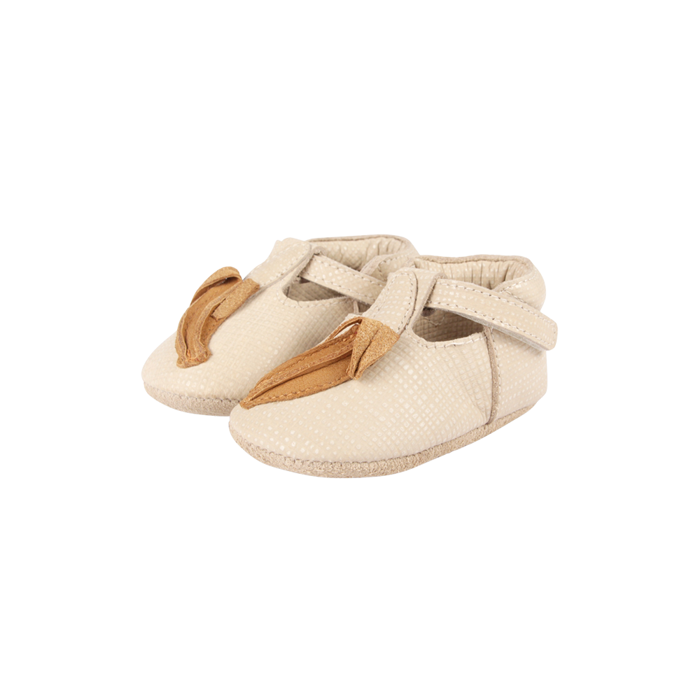 Nanoe Shoes | Banana | Cream Scored Leather