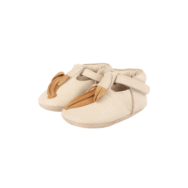 Nanoe Shoes | Banana | Cream Scored Leather