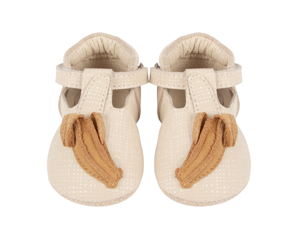 Nanoe Shoes | Banana | Cream Scored Leather