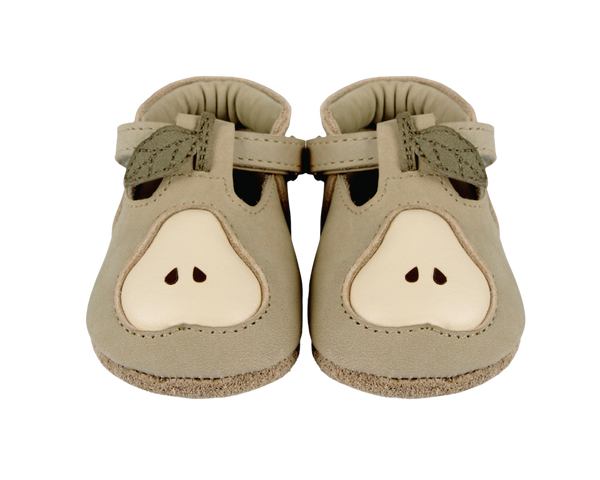 Qanoe Shoes | Pear | Taupe Leather